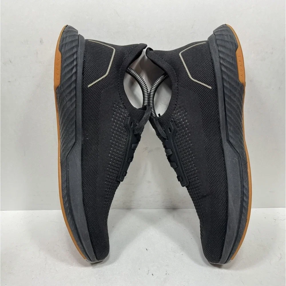 Flux Adapt Runner Black Gum Running Athletic Barefoot Knit Shoes Mens Size 10
